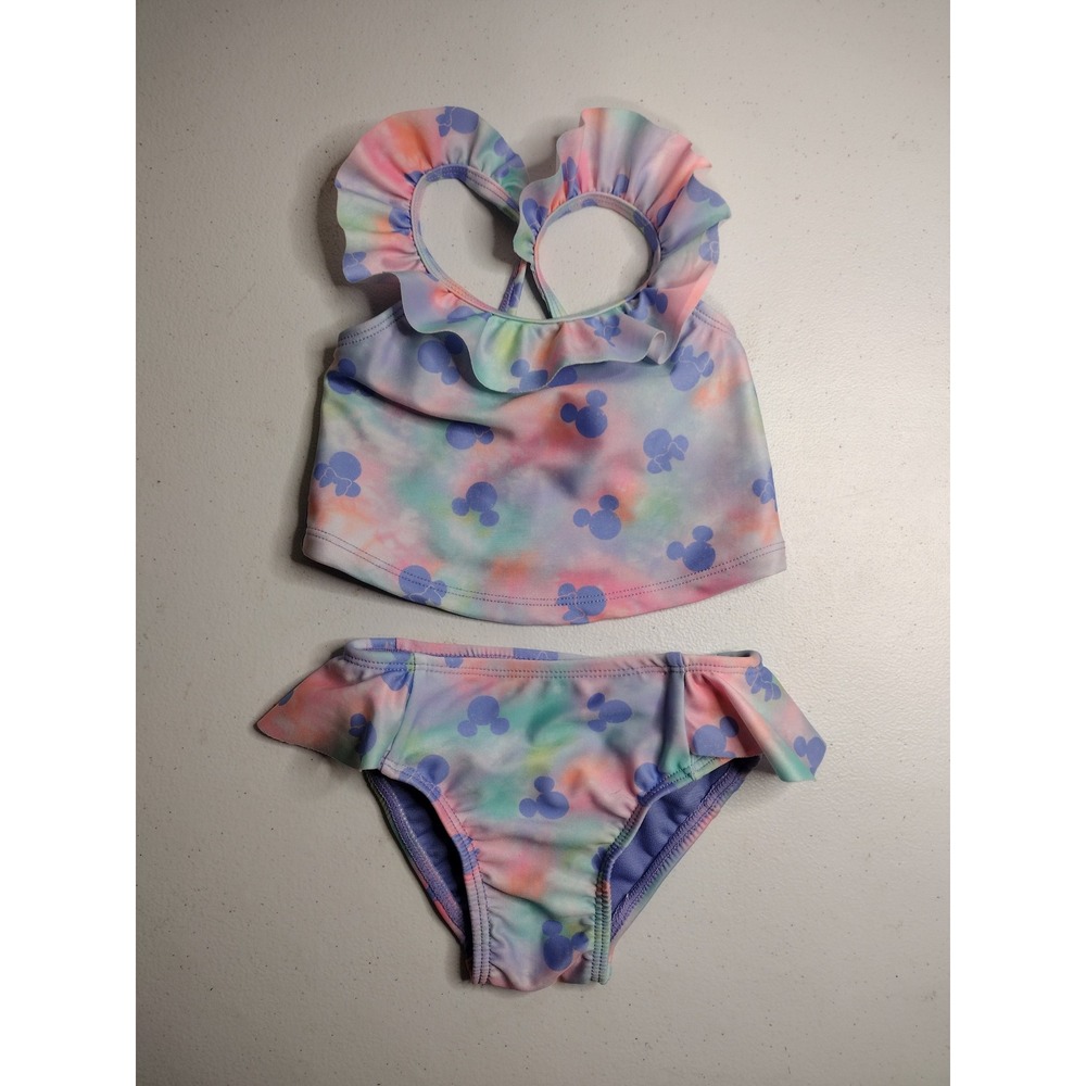 Disney Jumping Beans Tie Dye Mickey Mouse Swimsuit Girls 12M